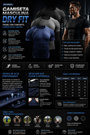 PowerFit | Camiseta Masculina de Compressão