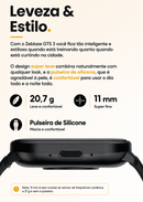 Smartwatch Zeblaze GTS 3 — Com Monitoramento de Saúde 24h