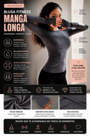 AMI MEDEA™ | Blusa Esportiva Feminina Manga Longa